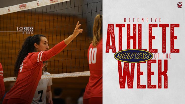 Lexy Bloss Named SUNYAC Women's Volleyball Defensive Athlete of the Week