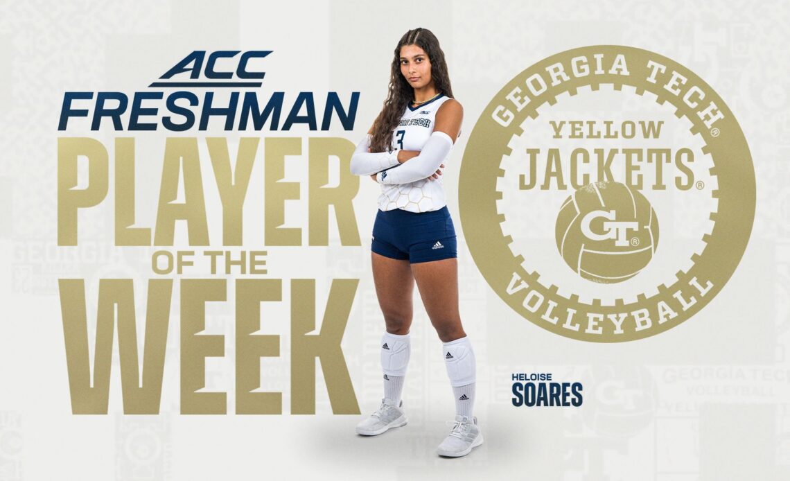 Soares Receives First ACC Freshman of the Week – Georgia Tech Yellow Jackets