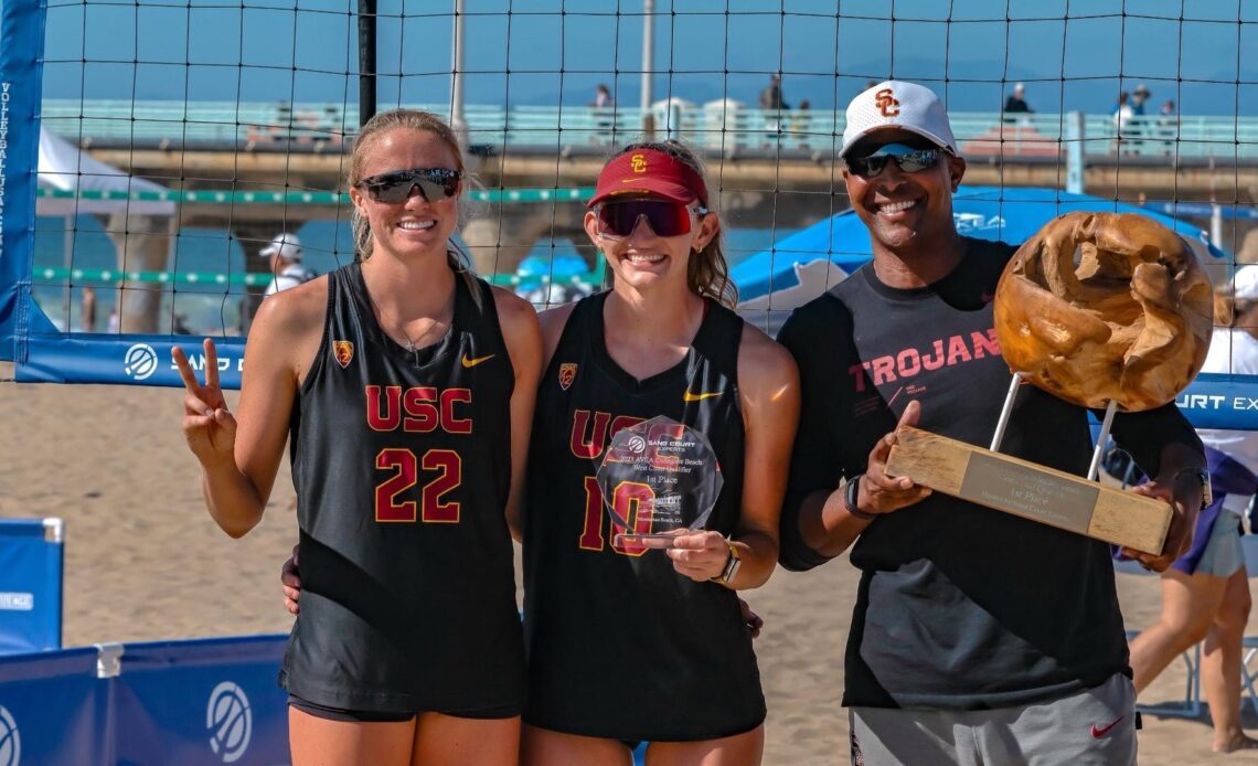 USC Beach Volleyball's Kraft and White Win AVCA West Coast Qualifier