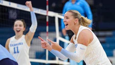 Zoe Behrendt     
University of North Carolina Volleyball v West Virginia 
Carmichael Arena 
Chapel Hill, NC 
Thursday, August 31, 2023