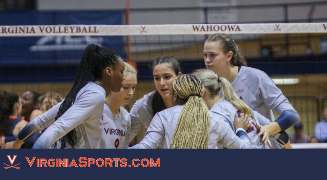 Virginia Volleyball || Cavaliers Fall in Three Sets to No. 6 Louisville