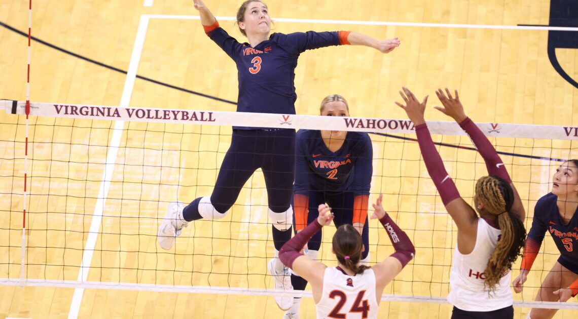 Virginia Volleyball | Wells, Tadder and Yon Post-Match vs. Virginia Tech