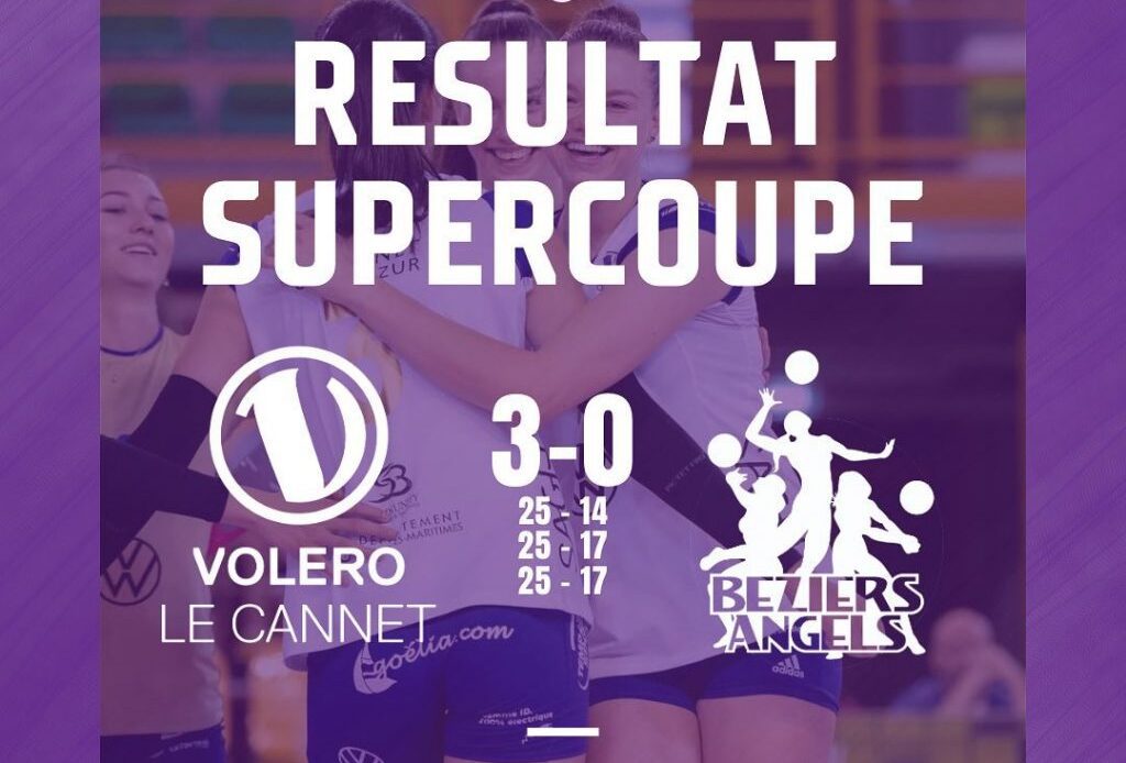 WorldofVolley :: FRA W: Le Cannet Dominates Béziers to Clinch 2023 Supercup Title