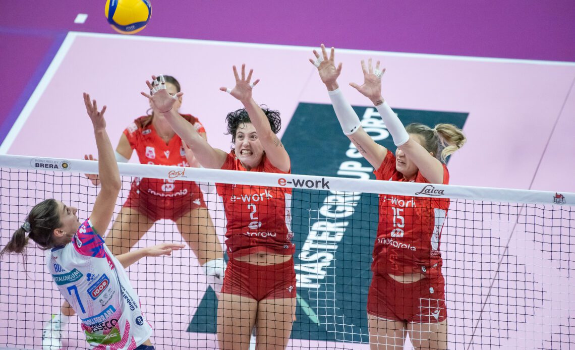 WorldofVolley :: ITA W: Bernardi Triumphs Over Velasco, Scandicci Defeats Casalmaggiore