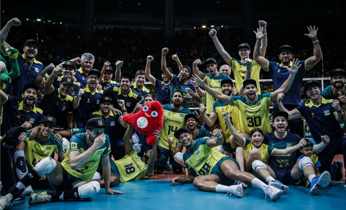 WorldofVolley Olympic Qualifiers Pool B Brazil Beats Italy to