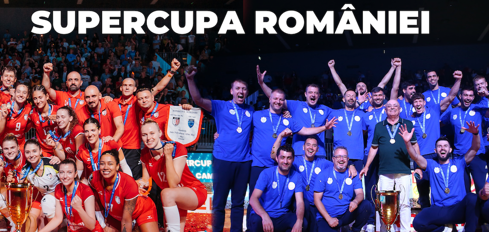 WorldofVolley :: Volleyball Powerhouses of Romania: Volei Alba Blaj & CSM Arcada Galați Crowned Supercup Champions!