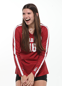 Alabama volleyball signee Ashby Daniel poses for photo.