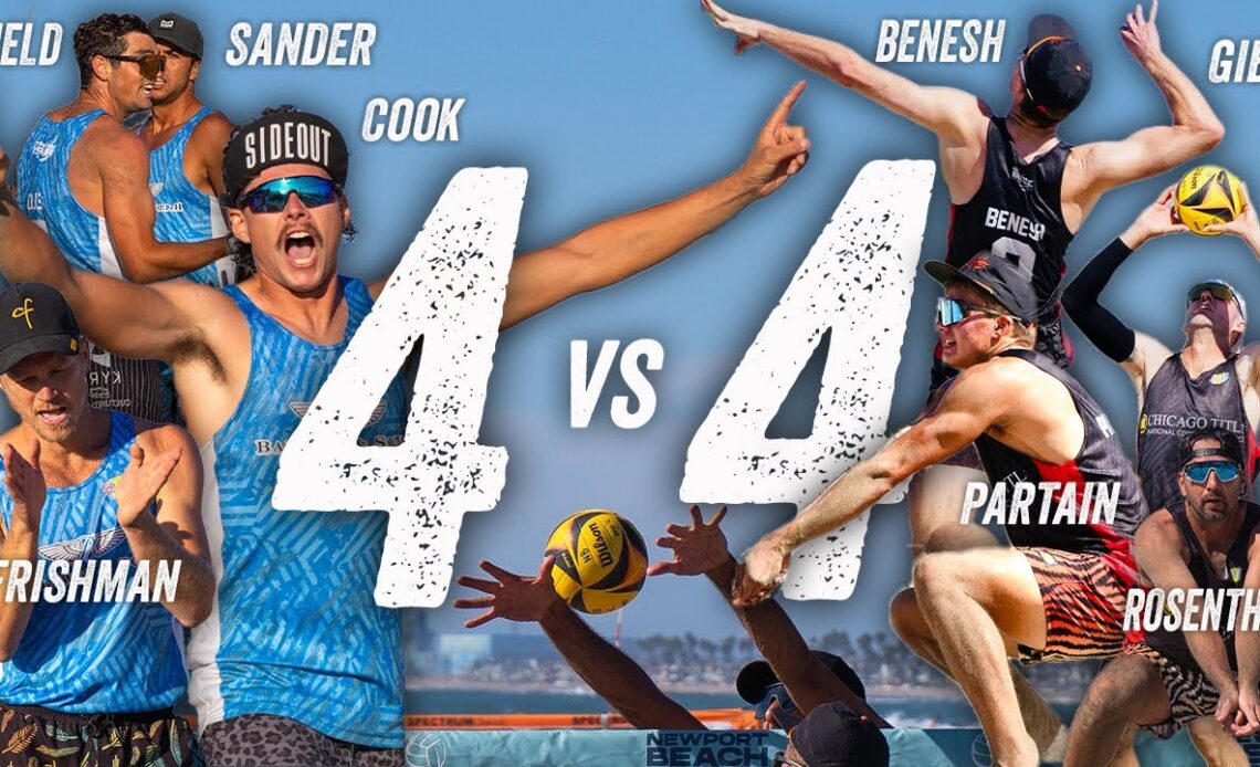 4 vs 4 Pro Beach Volleyball: Benesh/Partain/Gibb/Rosenthal vs Cook/Field/Sander/Frishman/Patterson