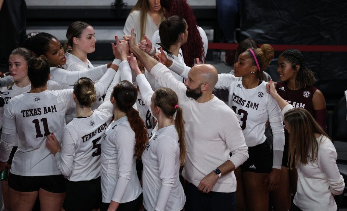 Aggies Fall to No. 8 Tennessee, 3-0 - Texas A&M Athletics