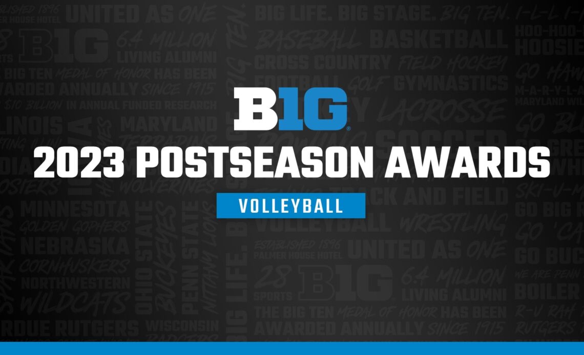 Big Ten Conference Announces 2023 Volleyball Postseason Honors