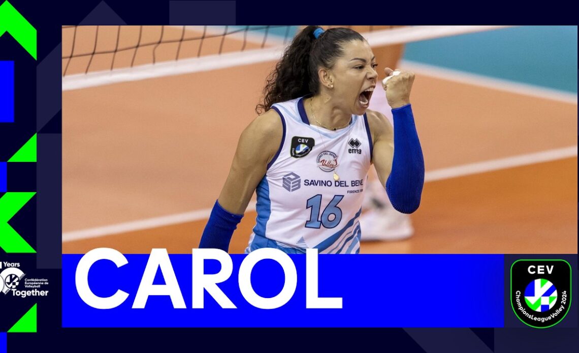 CAROL is Back in the CEV Champions League Volley I Incredible Plays