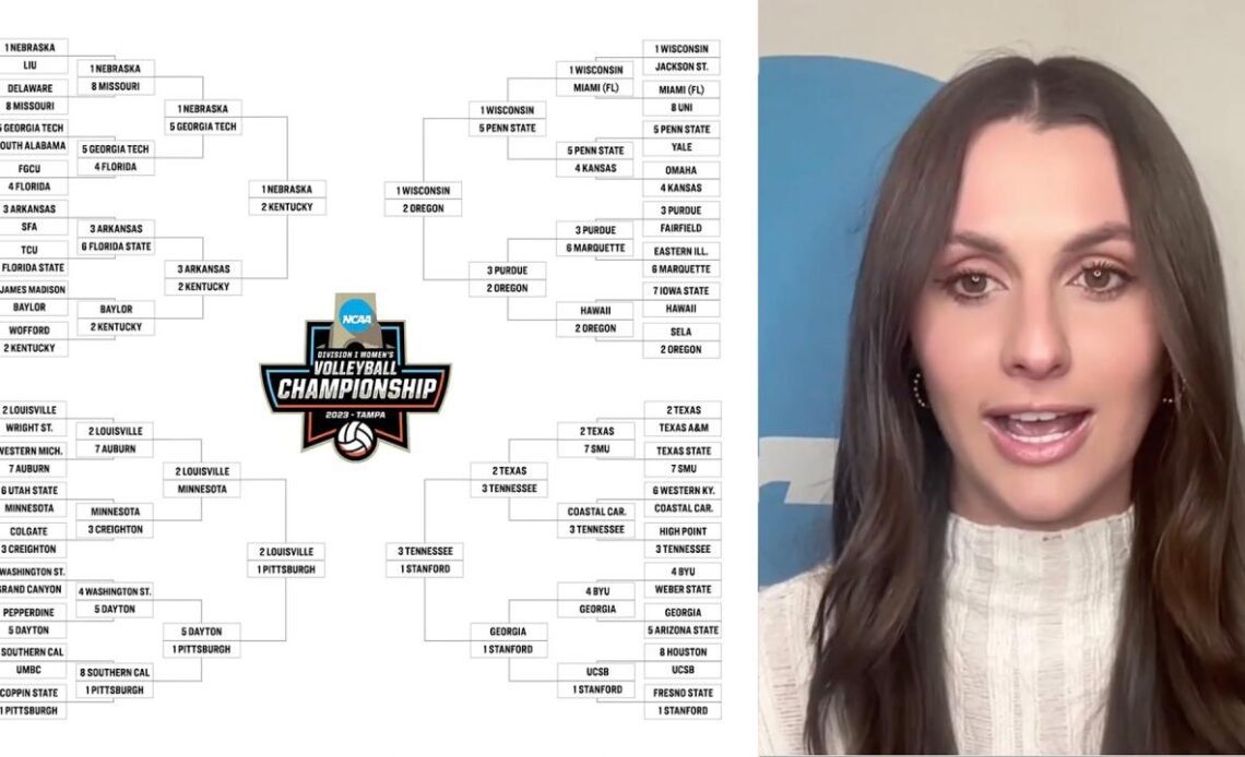 Every game predicted in the 2023 NCAA women's volleyball bracket