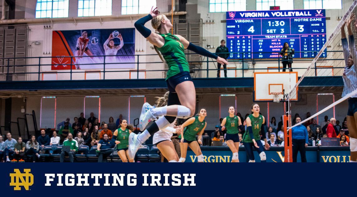Irish Battle in Five Sets with Virginia – Notre Dame Fighting Irish – Official Athletics Website