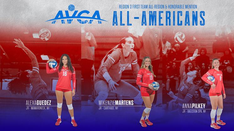 Pilkey, Guedez and Martens Named Volleyball Honorable Mention All-Americans