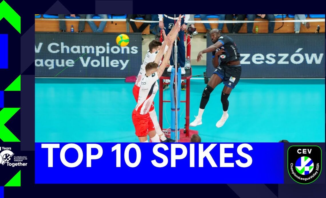 Smashing It in the CEV Champions League Volley I Neto Top 10 Spikes I Countdowd