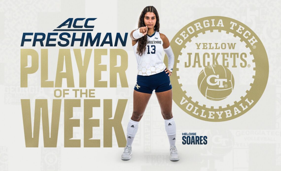 Soares Named ACC Freshman of the Week – Georgia Tech Yellow Jackets