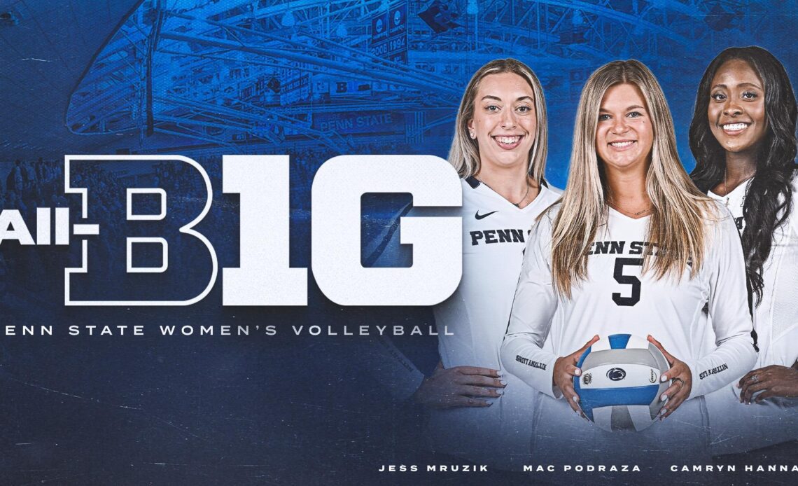 Three Nittany Lions Earn Women's Volleyball All-B1G Honors