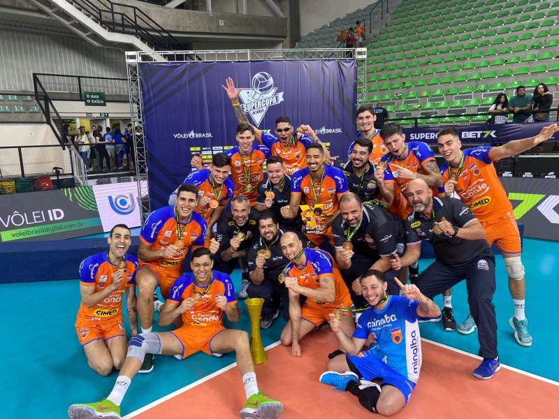 WorldofVolley :: BRA M: Historic Victory for Farma Conde São José in Brazilian Men’s Volleyball Supercup 2023