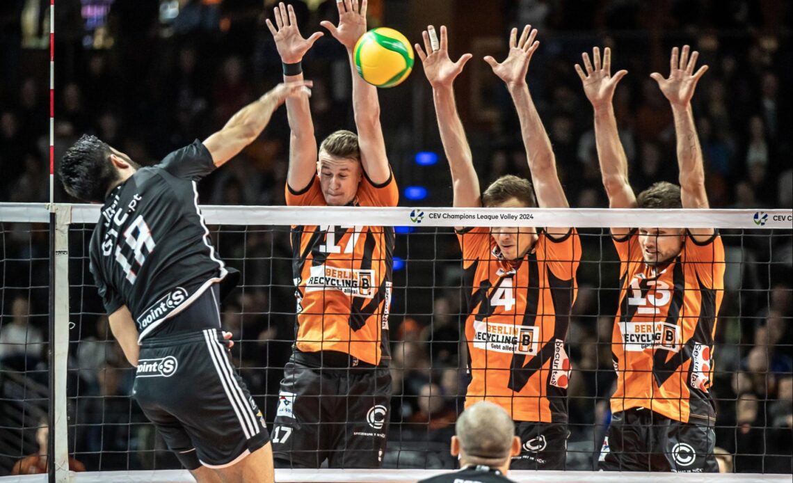 WorldofVolley :: CEV CL M: Berlin Recycling Volleys Triumph Over Sport Lisboa e Benfica in Pool C Clash