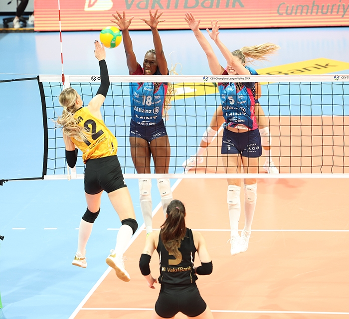 WorldofVolley :: CEV CL W: Allianz Vero Volley Milano Triumphs Over VakifBank Istanbul in Pool A Match