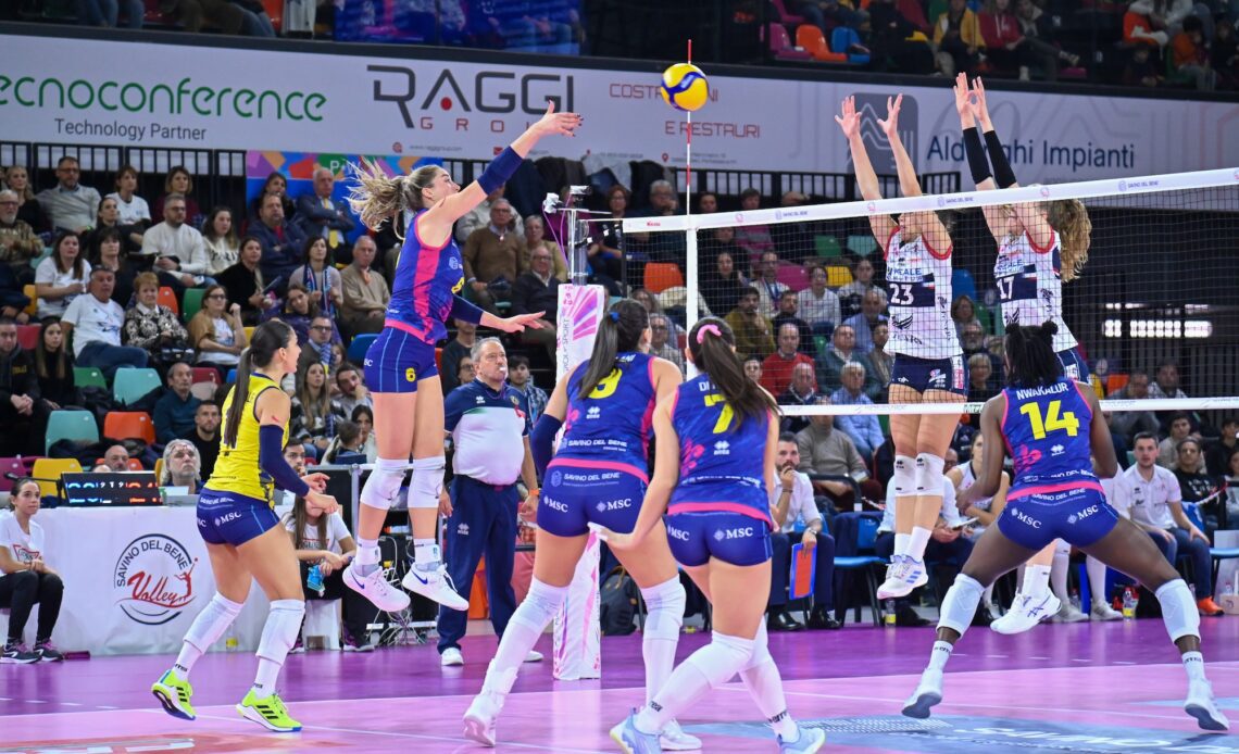 WorldofVolley :: ITA W: Round 9 Concludes with Triumphs for Conegliano, Milano, Scandicci, Cuneo, and Pinerolo