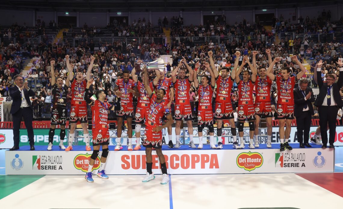 WorldofVolley :: Sir Susa Vim Perugia Triumphs in Del Monte Supercoppa 2023 with Stunning Comeback