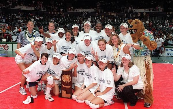 Penn State won four NCAA women's volleyball titles in a row from 2007-2010.