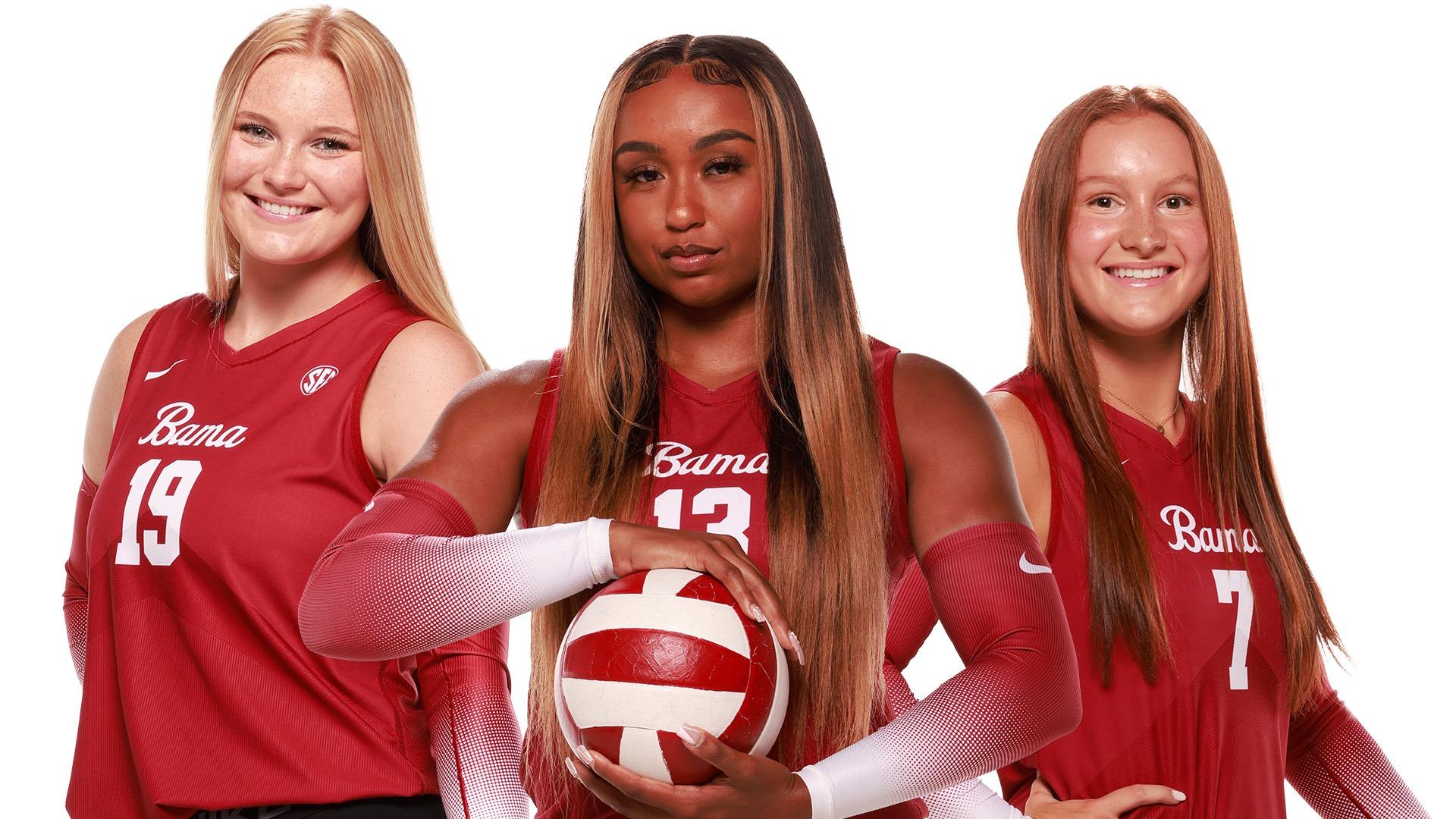 Alabama Volleyball Places Three on CSC Academic All-District Team