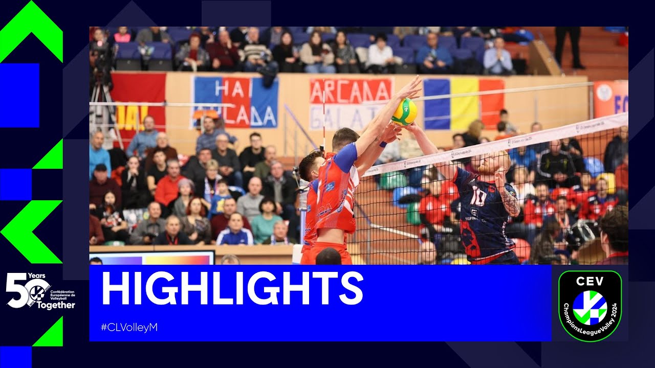 C.S. Arcada Galati vs. VK Lvi Praha - Match Highlights