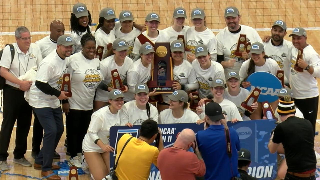 Cal State LA wins the 2023 DII women's volleyball championship