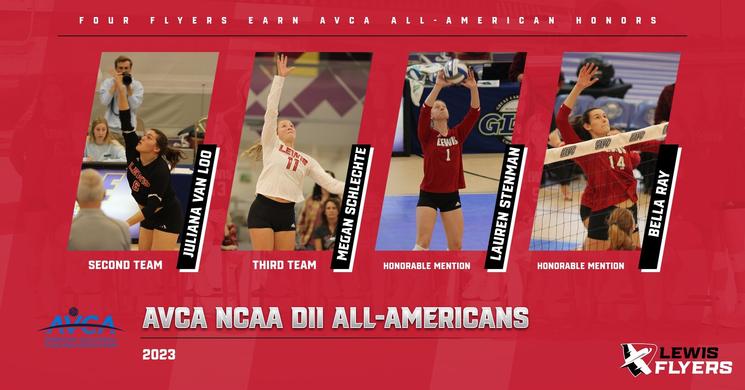 Four Flyers Earn AVCA NCAA DII All-American Honors