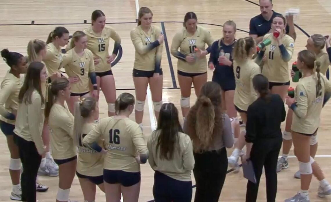 Lenoir-Rhyne vs. Wingate: 2023 DII volleyball championship first round | FULL REPLAY