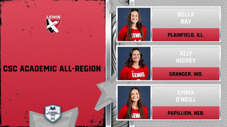 Lewis Women's Volleyball Earns Three CSC Academic All-District Honors
