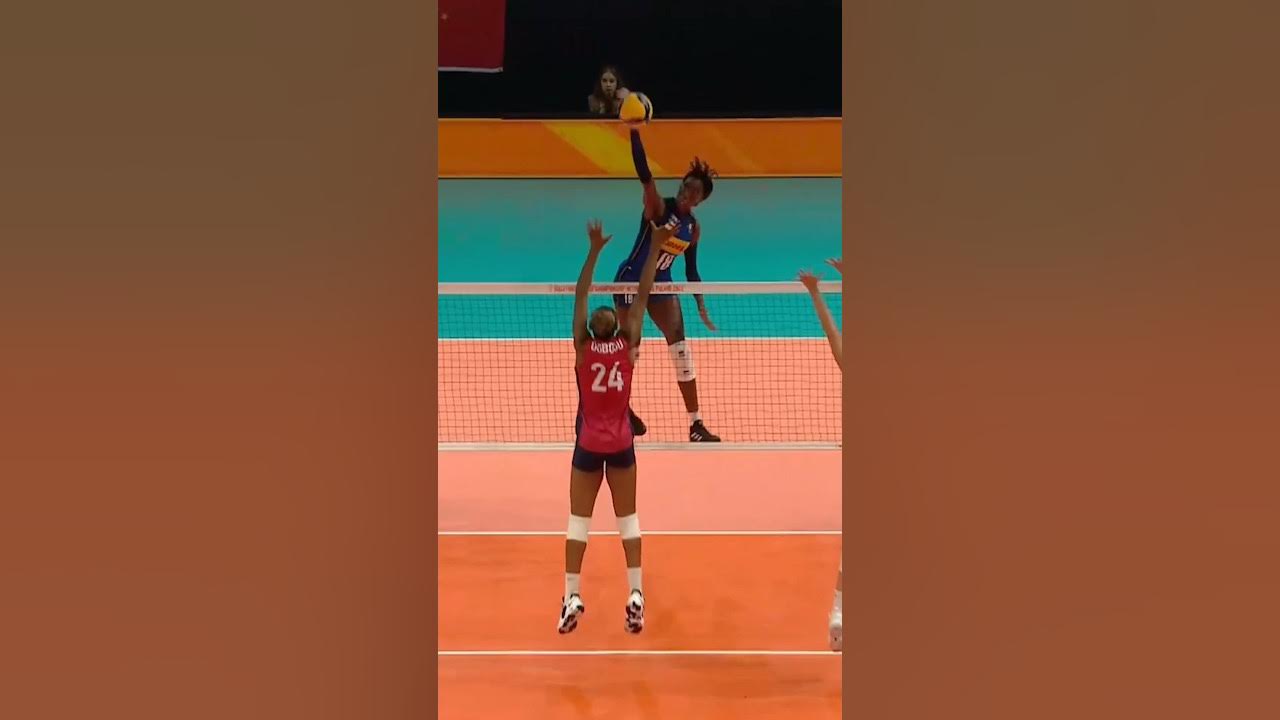 MEGA SPIKE leaves no doubt! 👀😱 #volleyballworld
