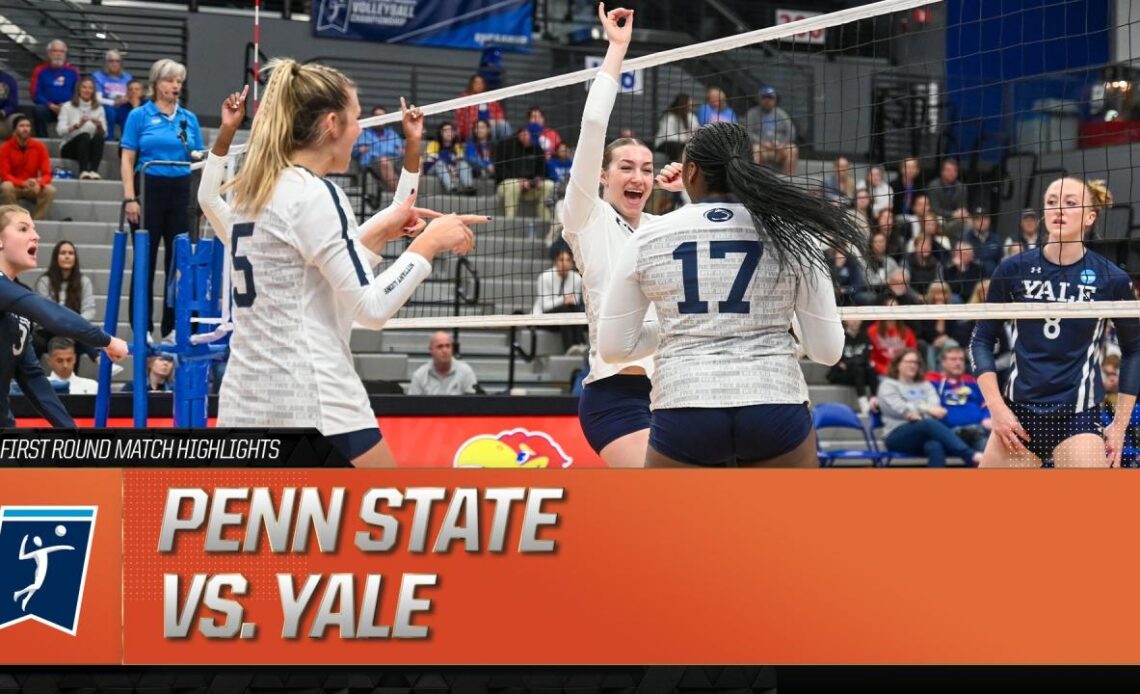 Penn State vs. Yale: 2023 DI women's volleyball first round highlights
