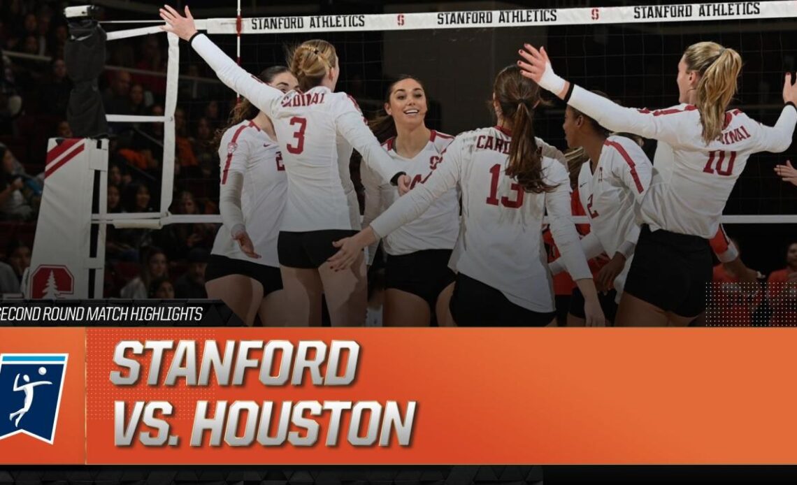 Stanford vs. Houston: 2023 NCAA volleyball second round highlights