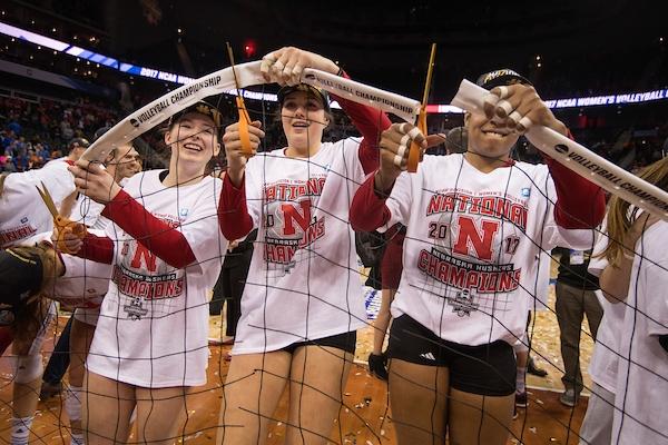 Nebraska has won five NCAA women's volleyball titles. 