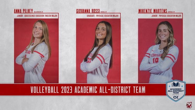 Three Cortland Players Named to Volleyball Academic All-District Team