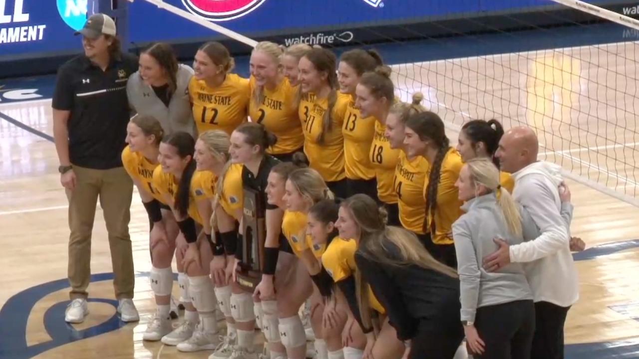 Wayne State (NE) vs. Concordia-St. Paul: 2023 DII volleyball championship third round | FULL REPLAY