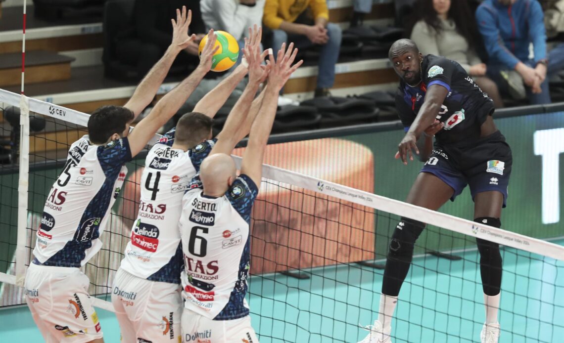 WorldofVolley :: CEV CL M: Trentino Triumphs Against Tours, Secures Top Spot in Pool B, Resovia defeated ACH Volley