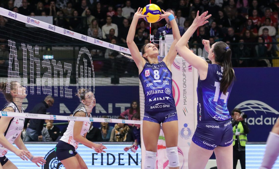 WorldofVolley :: TA W: Milano Triumphs in Super Marathon Against Casalmaggiore, Successes for Rome and Vallefoglia