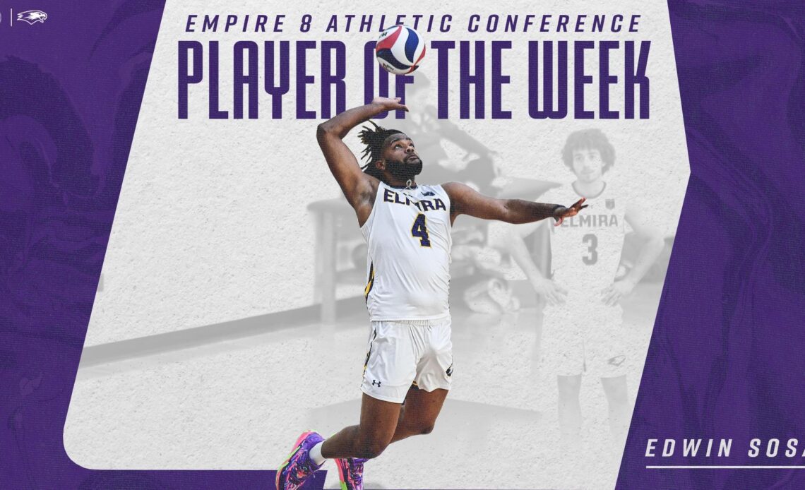 Edwin Sosa Earns Empire 8 Player of the Week Honors After a .430 Hitting Percentage