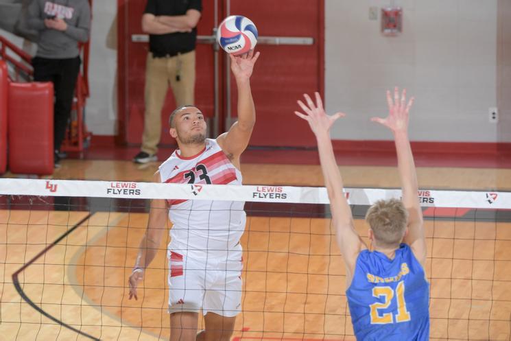 Lewis Men's Volleyball Falls to Long Island Saturday