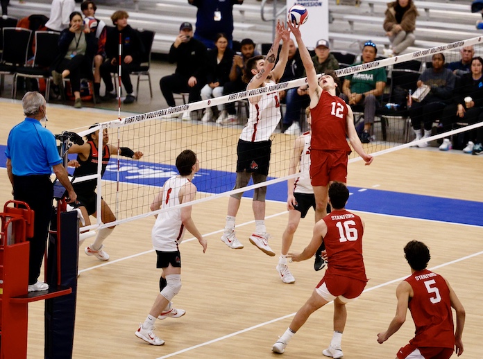 Stanford stays undefeated with four-set win over Ball State