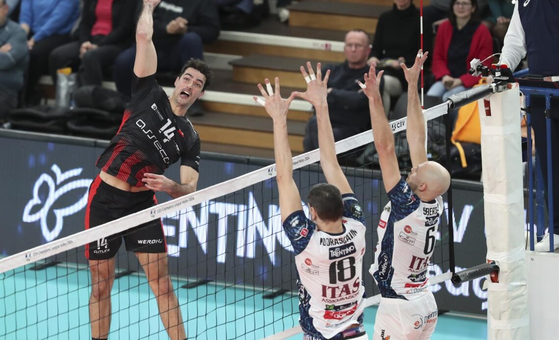 WorldofVolley :: CEV CL M: Tours Clinches Playoff Spot, Trentino Tops Pool B