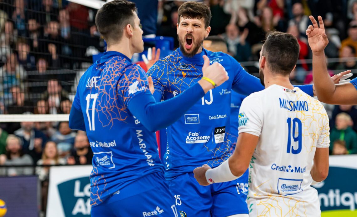 WorldofVolley :: FRA M: Nantes Rezé Triumphs Over Toulouse in Marmara Spikeligue