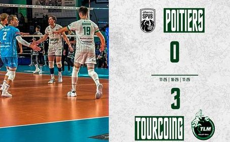 WorldofVolley :: FRA M: Tourcoing Dominates Alterna Stade Poitevin in Straight Sets Victory