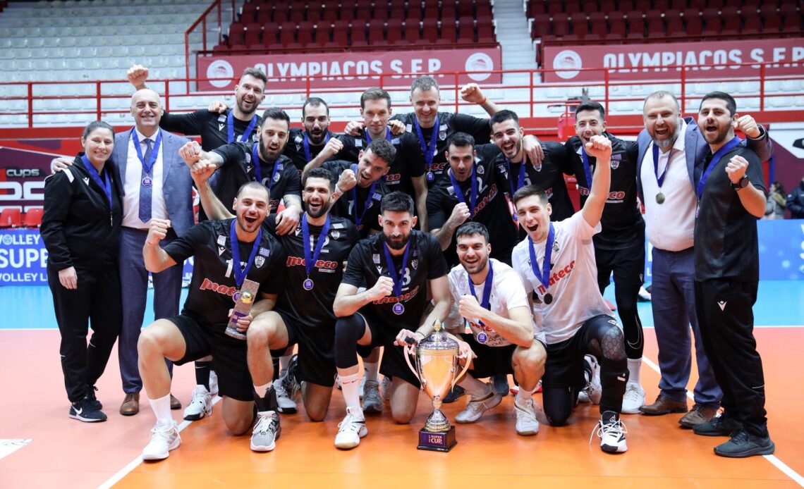 WorldofVolley :: GRE M: PAOK Triumphs in Super Cup, Clinching Historic Victory Over Olympiacos