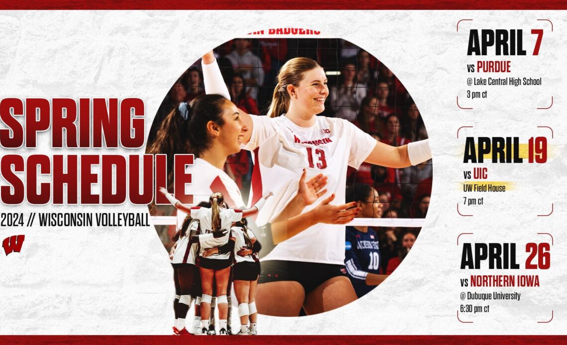 Badger Volleyball Unveils Spring Schedule