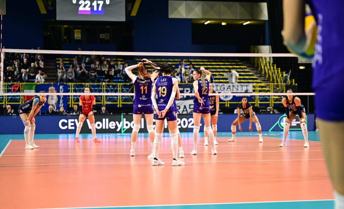 WorldofVolley :: CEV CUP W: Chieri Triumphs Over Le Cannet to Reach Semifinals